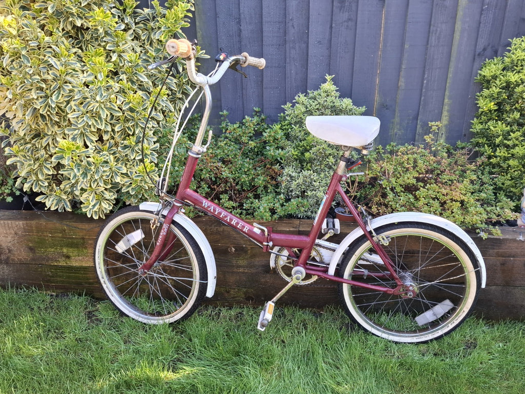 Apollo Wayfarer 1980s Vintage Folding Bike Town and City 20-inch Wheels