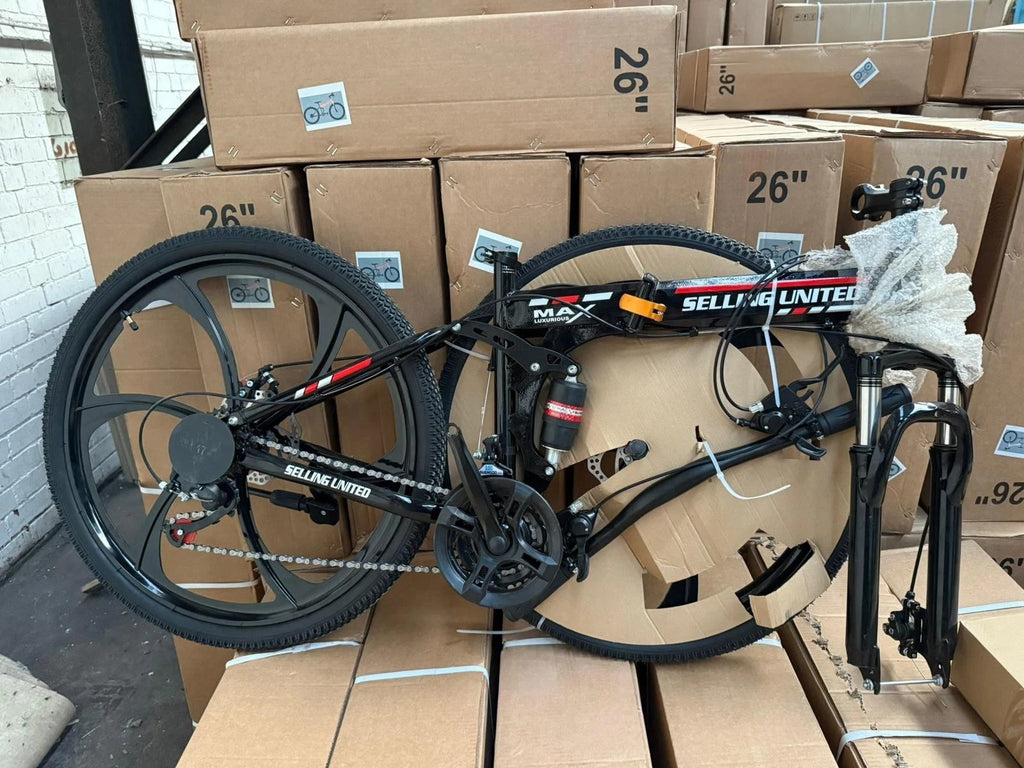 20" Folding Mountain Bike & 26 Inch 21 Speed, Double Suspension Alloy Wheel