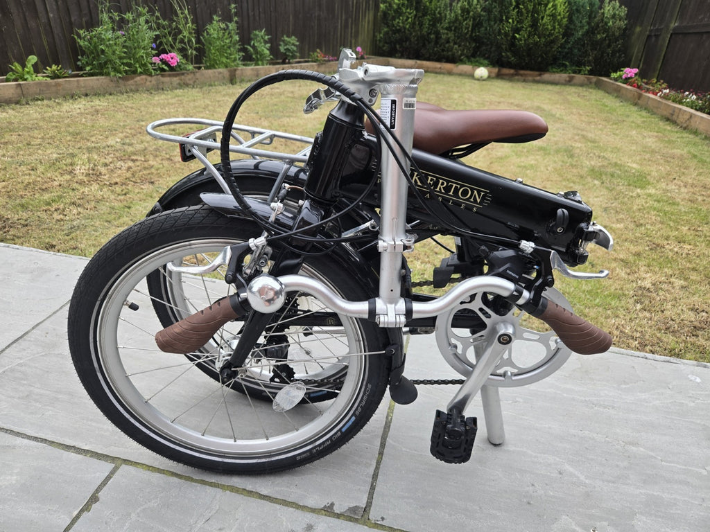 BICKERTON 1808 FOLDING BIKE  RAVEN BLACK TOPCLASSIC BRAND 💥 UNUSED RRP £950 💥