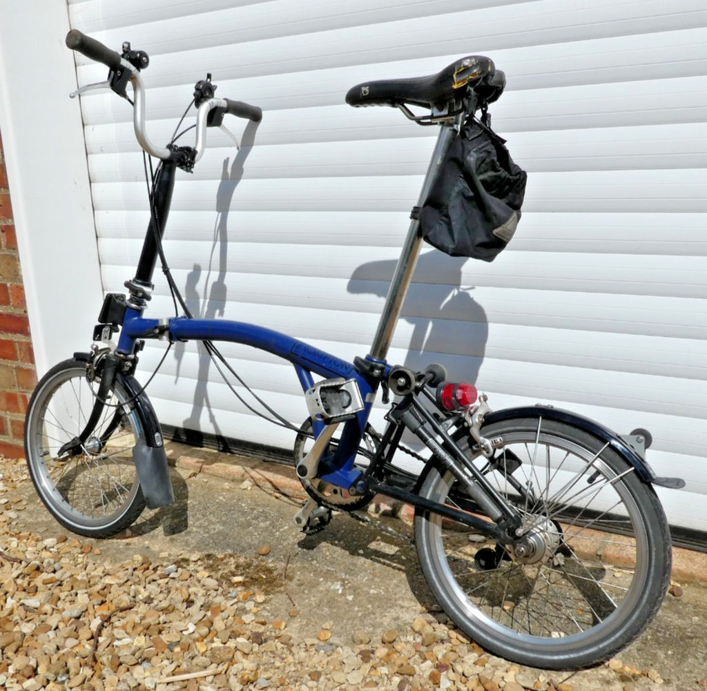 Brompton Folding M Series 6 speed with tool kit, cover and matching Brompton bag