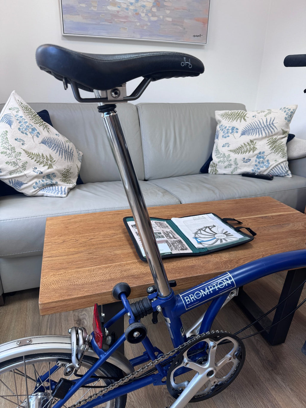 Brompton Folding Bicycle  - Blue - Original Paperwork included - Nice Condition!