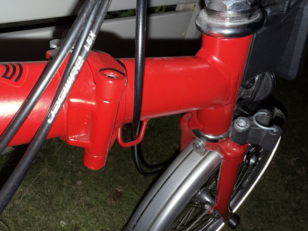 Brompton C Line Explore - House Red. High Handlebars