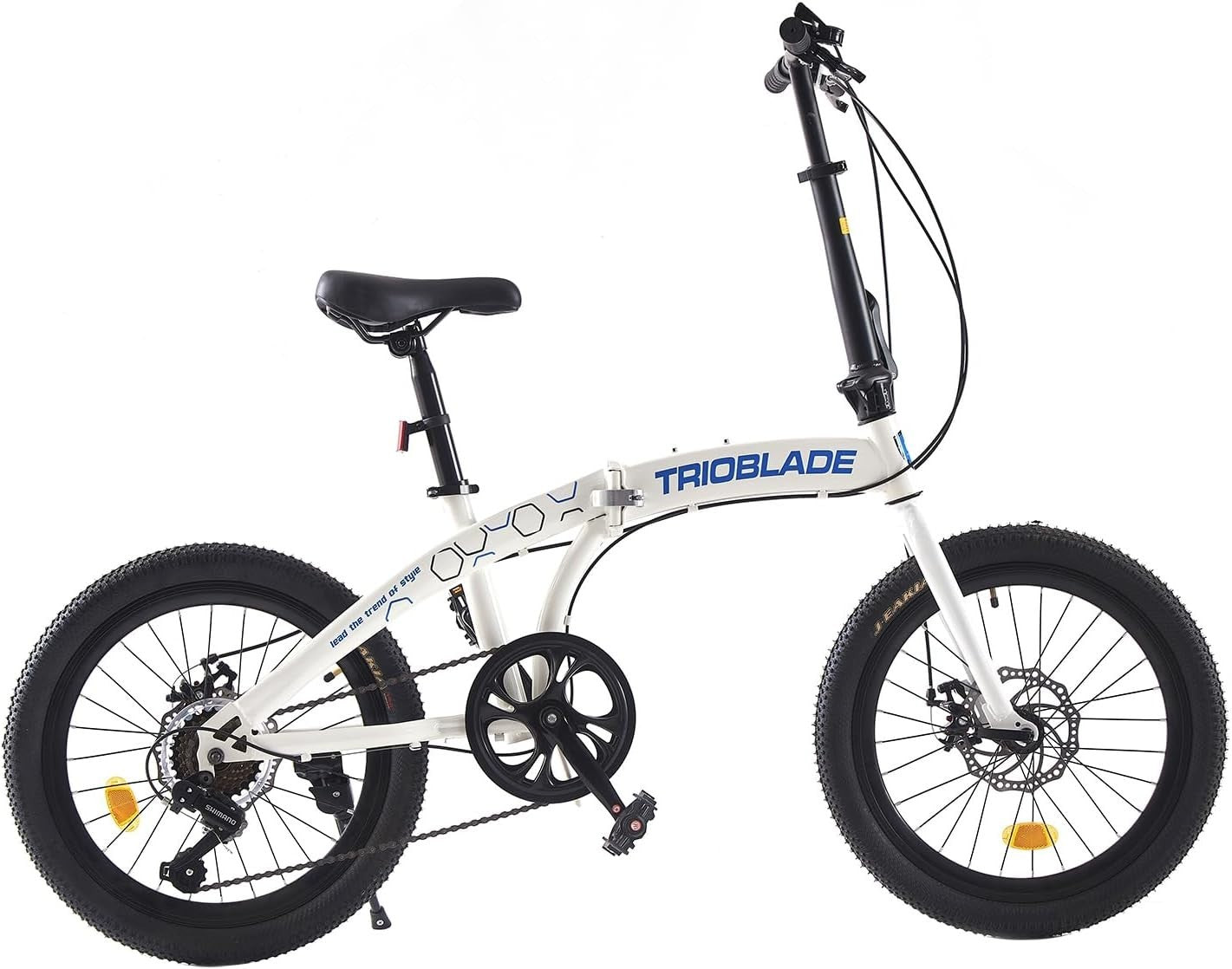 20" Folding Mountain Bike 7-Speed Disc Brake Lightweight for Adults