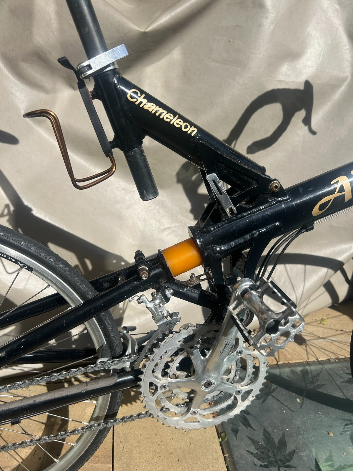 Airnimal Chameleon Folding Road Bike 24" Wheels Drop Bar Campagnolo Serviced