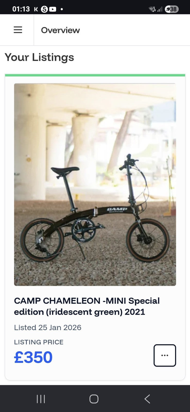 Folding Bike: Camp Chameleonspecial edition (Iridescant green)