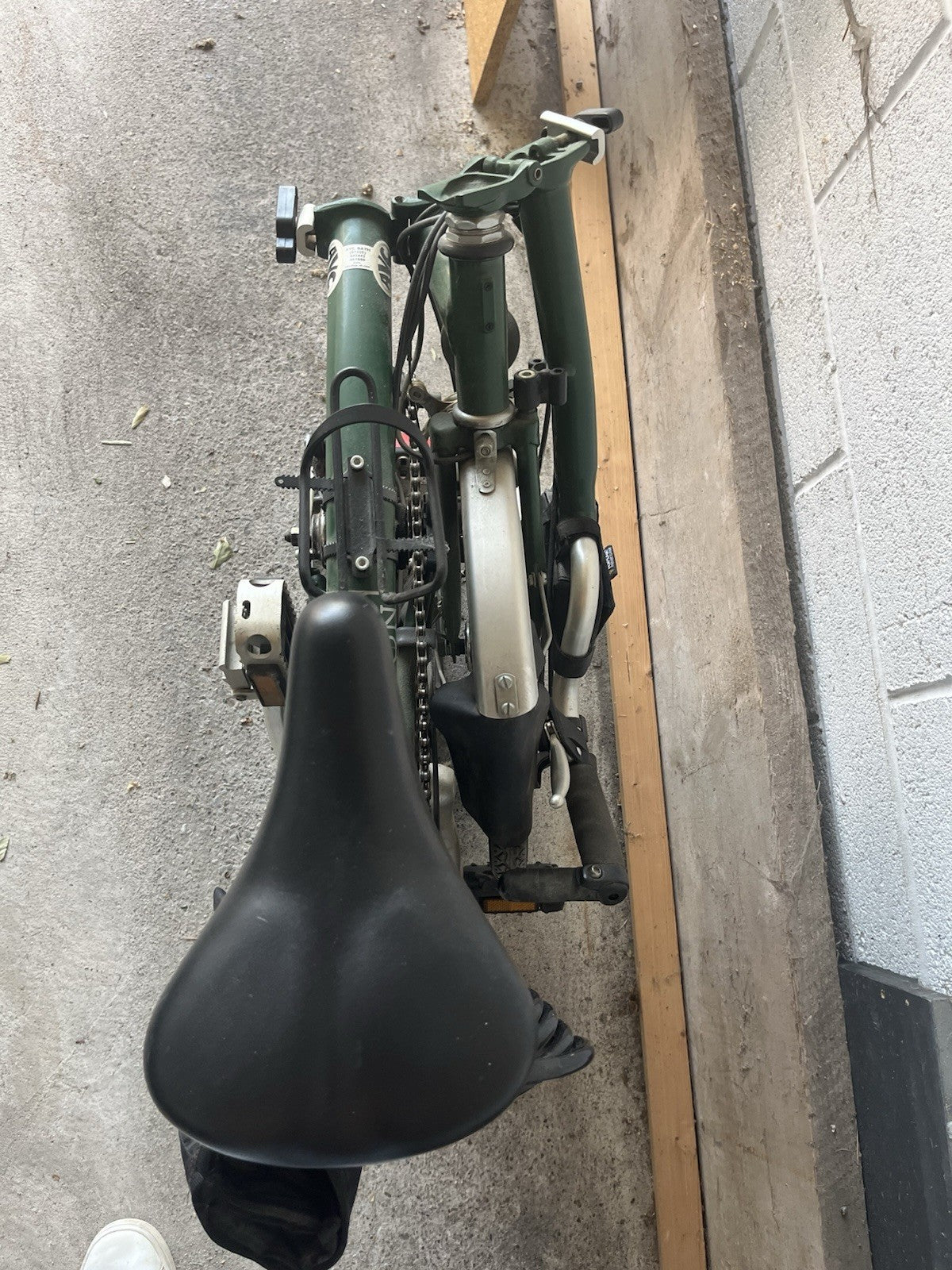 Vintage 5 Speed Brompton Bike - Green - Needs Service