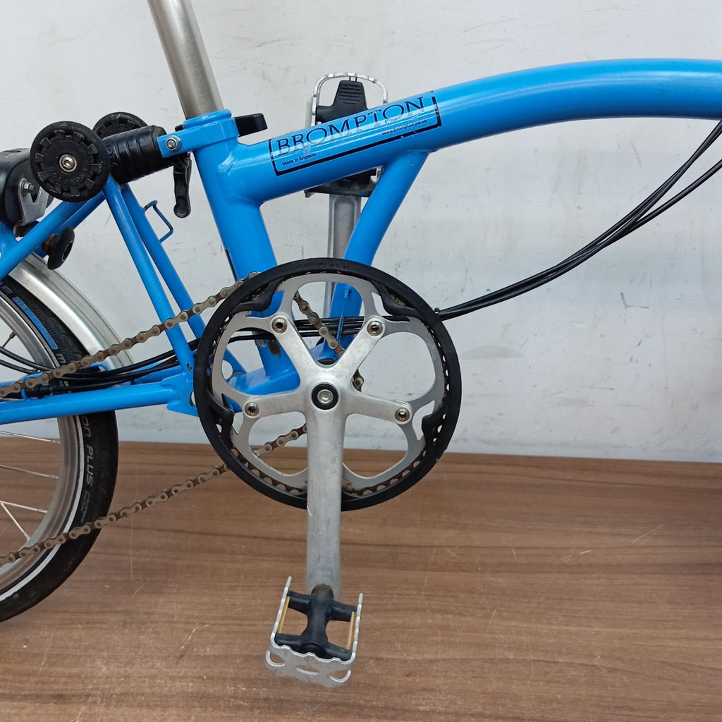 Brompton C Line M6L Folding Bike Arctic Blue 6 Speed Folding Bicycle