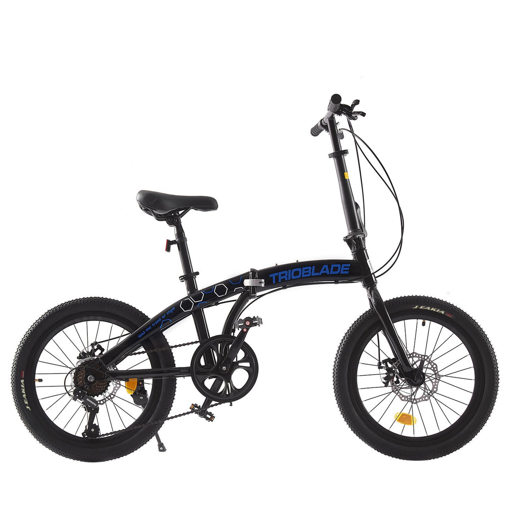 Folding Bicycle 20 Inch Bikes for Adults 7-Speed Variable Foldable City Bicycle