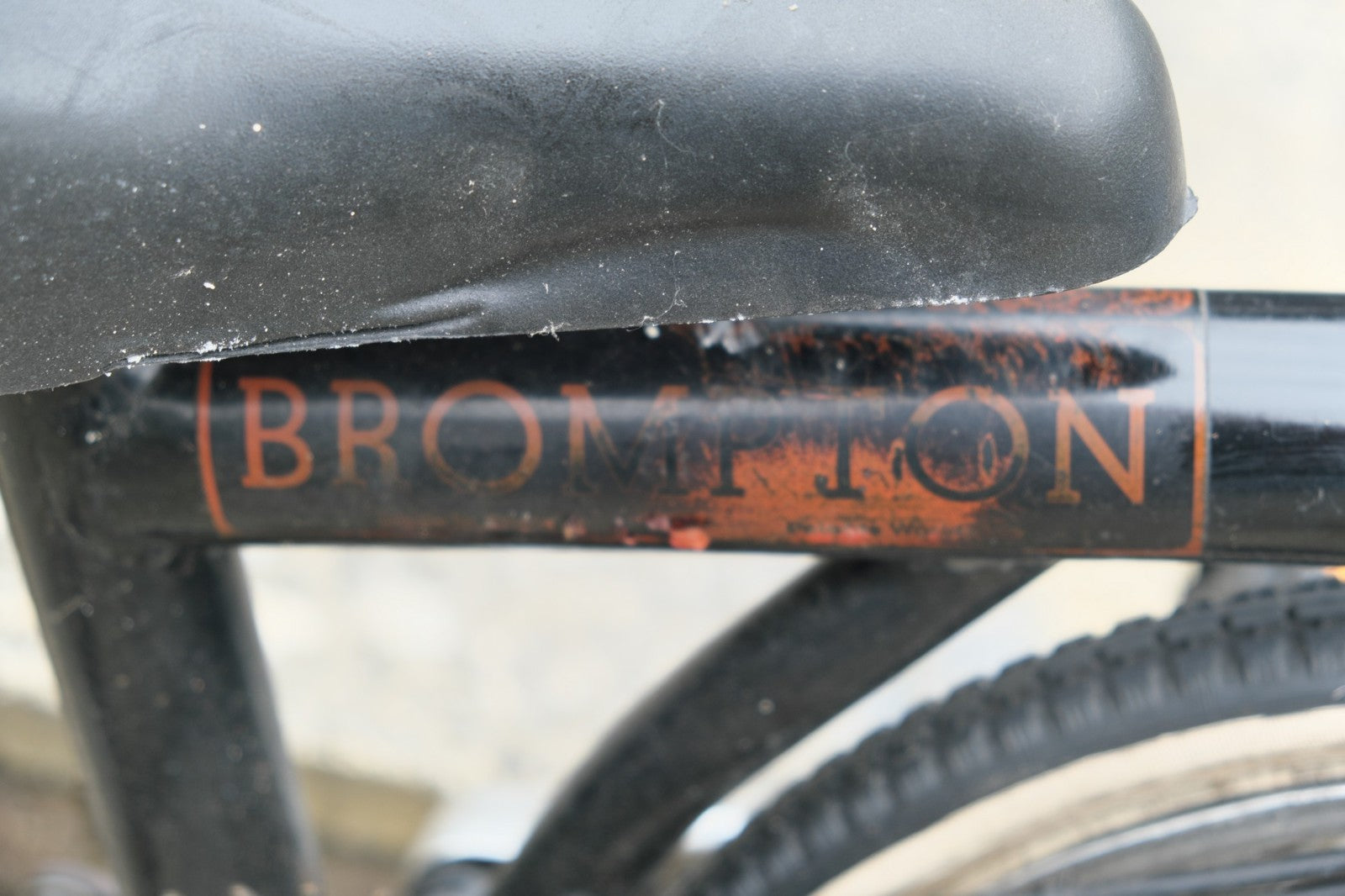 Vintage Brompton Folding Bike Made in England 3 Speed Rack Model Classic Black