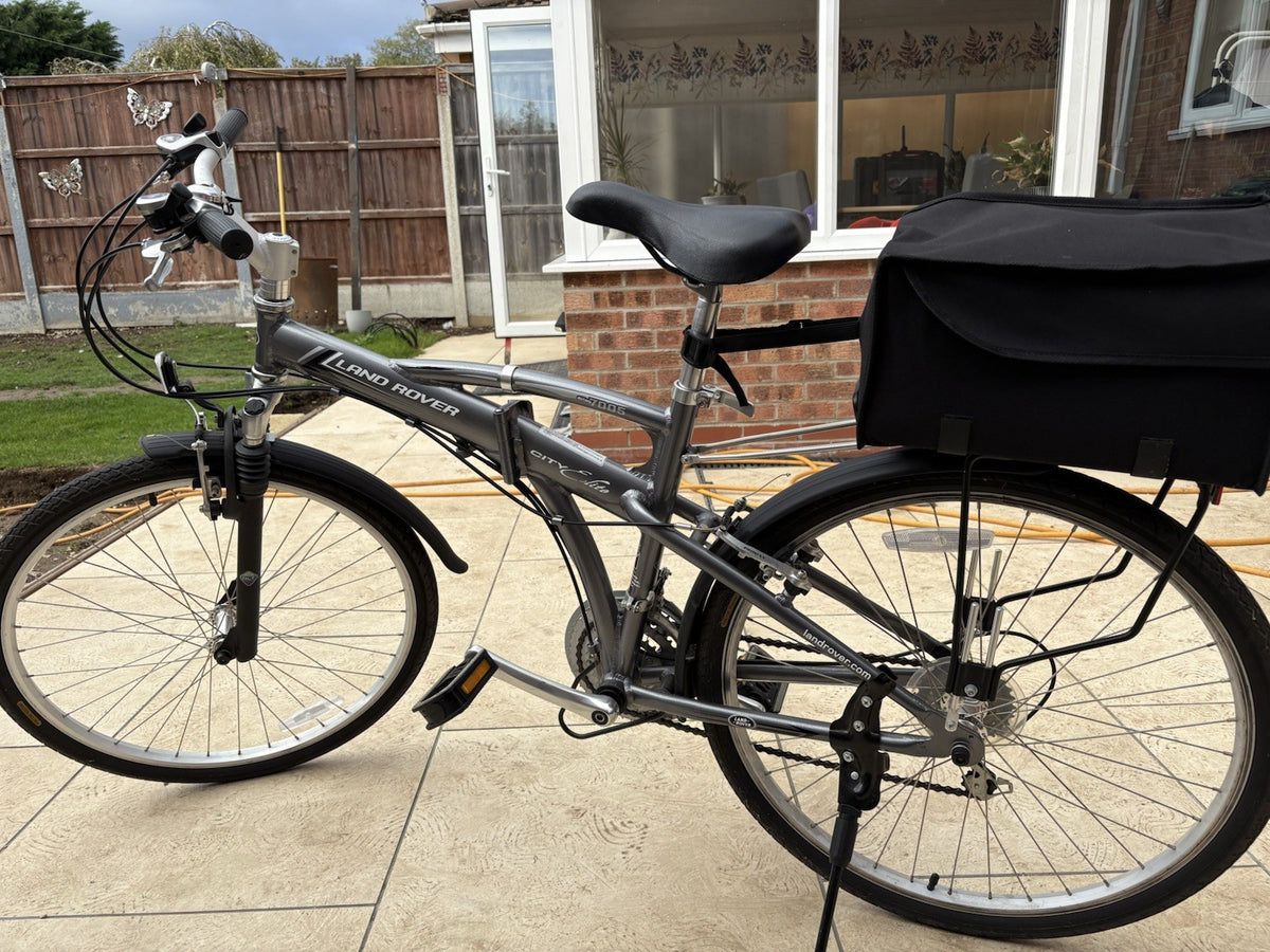 Land Rover Hybrid Bike 700C Alloy Front Suspension V-Brake Mudguards Rack