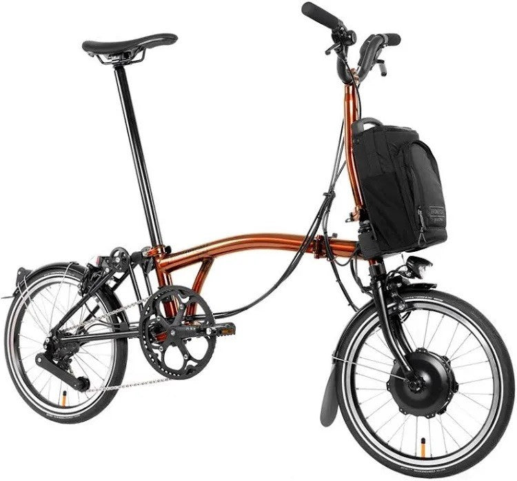 BROMPTON P LINE El.ctric URBAN FOLDING BIKE IN FLAME Lacqer New