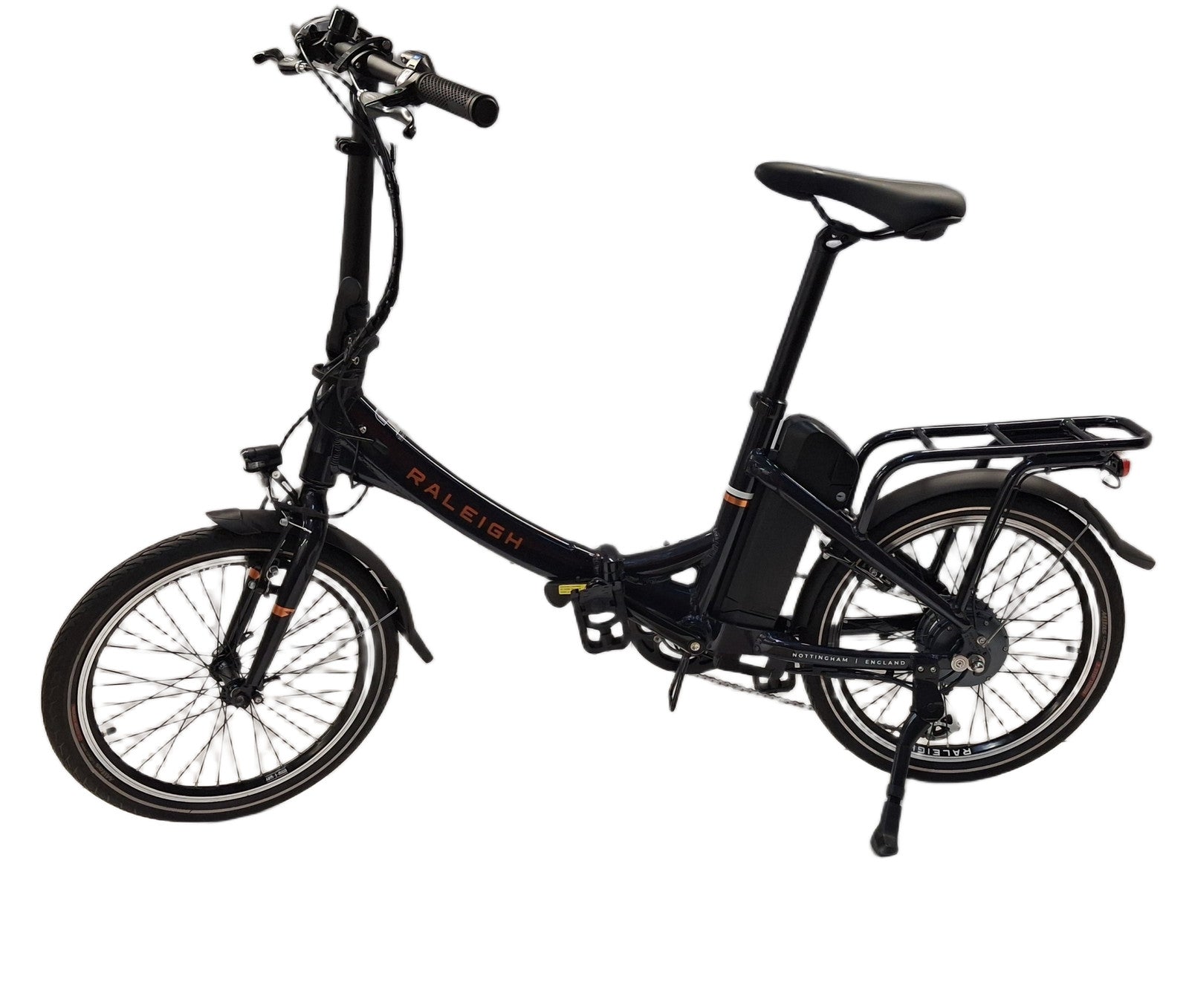 Raleigh Stow-E-Way Compact Lightweight Folding E--Bike - Black (Scratched)