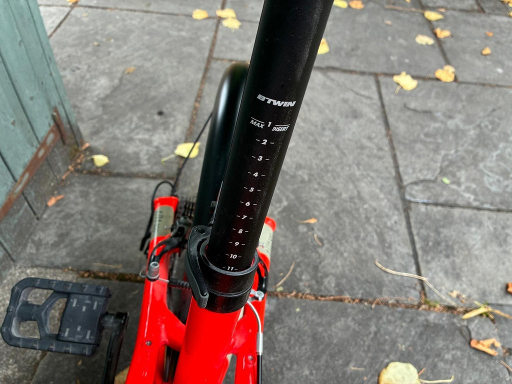 B'twin Folding Bike Tilt 500 - NEON Orange Used Twice