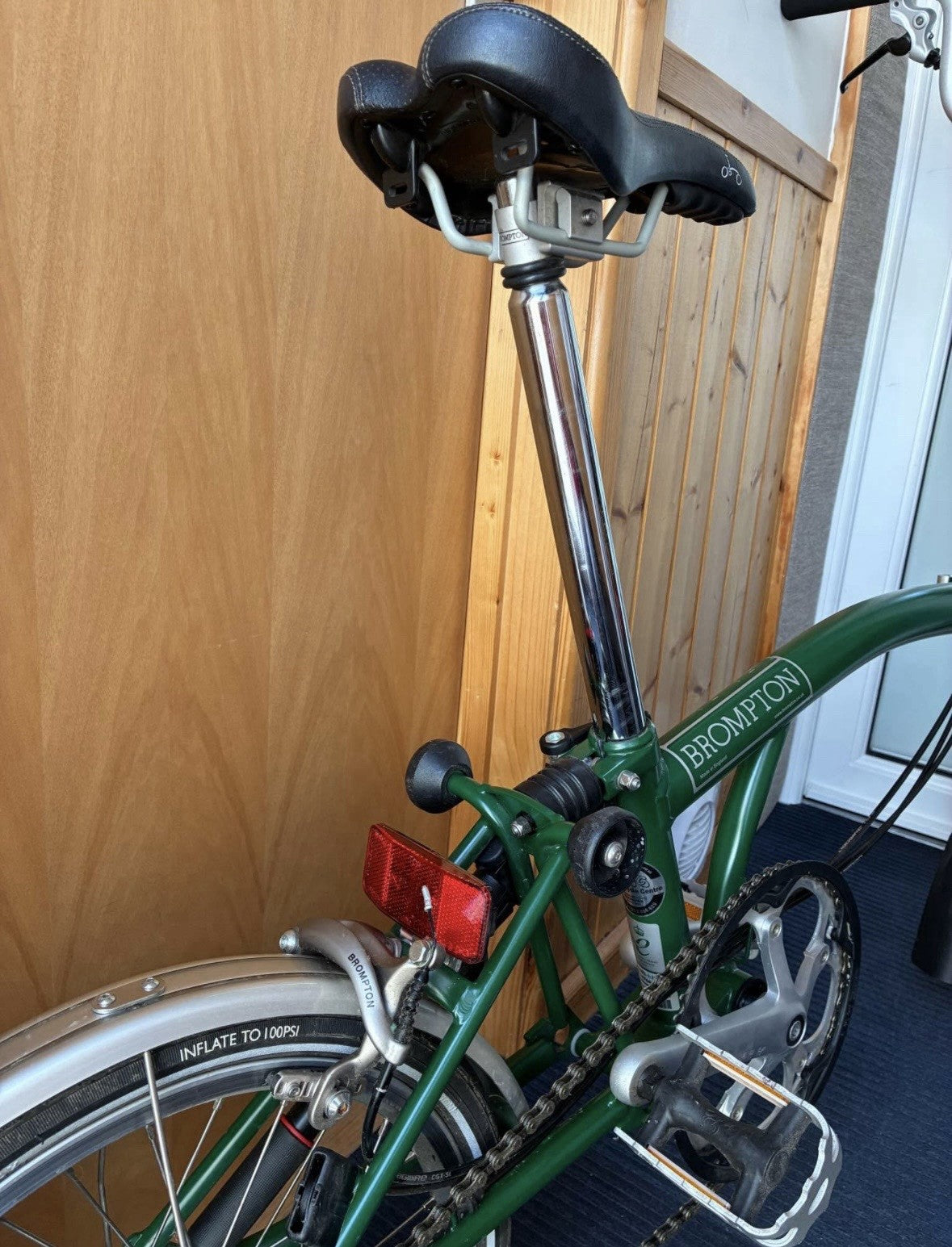 Brompton C-Line 6-Speed Folding Bike – Green – Excellent Condition
