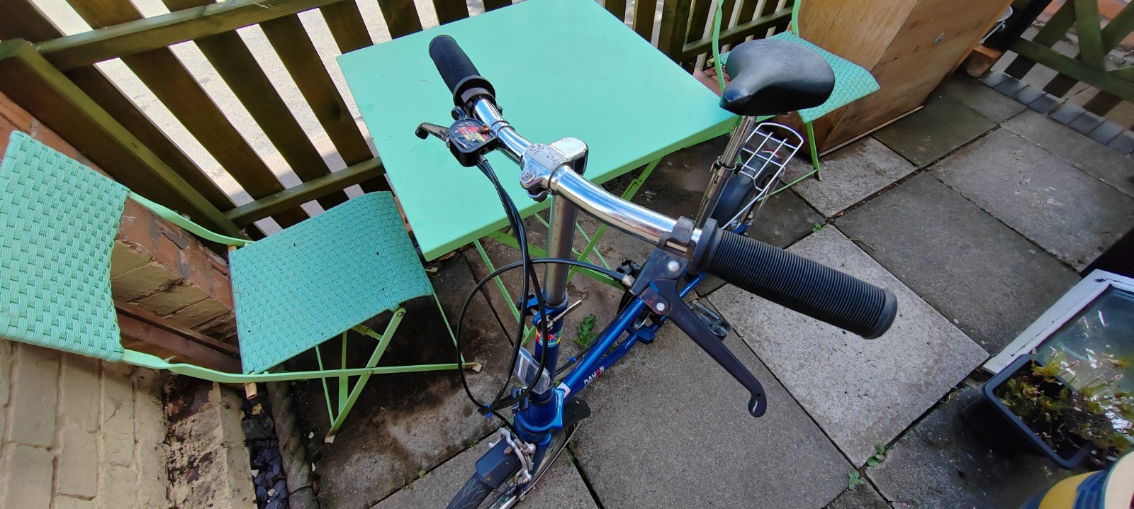 Dahon Folding Bicycle 16" Wheels Blue 3 speed Vintage GWO Collection Only Leics