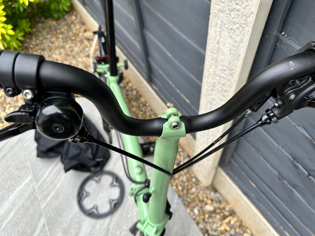 Brompton C Line Urban 2 Speed 2023 Folding Bike Matcha Green With Cover