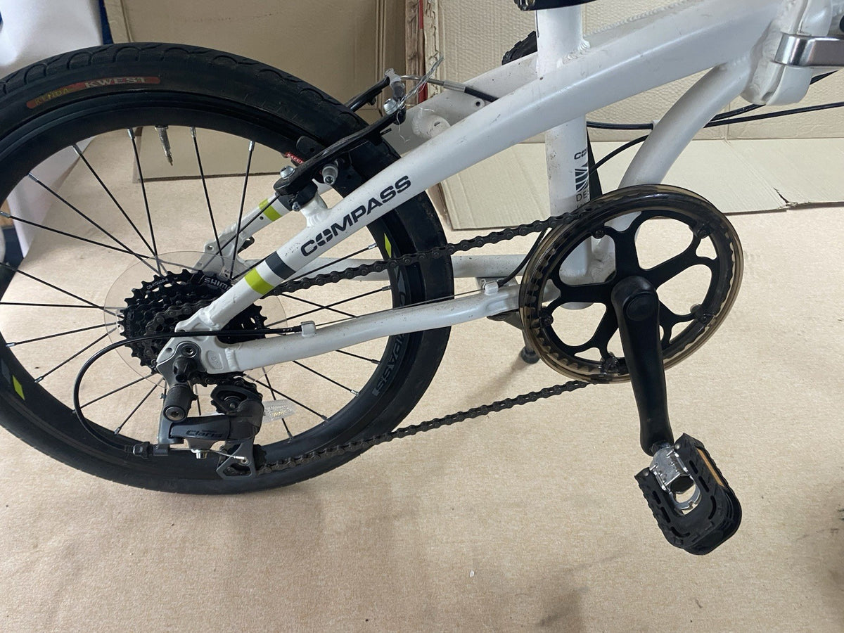 Go Outdoors Compass Northern Folding Bike 20" Wheels White