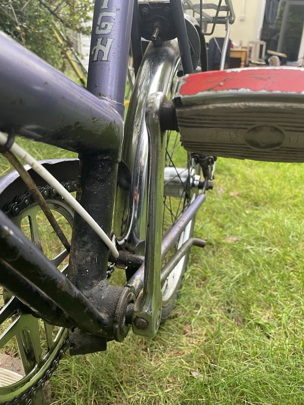 Raleigh Stowaway 1976 Folding Bike Purple Sturmey Archer Desirable Brooks Saddle