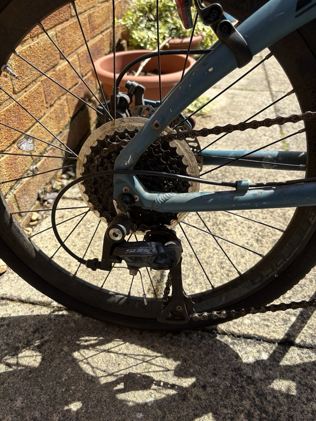 Carrera Intercity 20in Folding Bike Blue/Black, Mechanical Disc, Derailleur