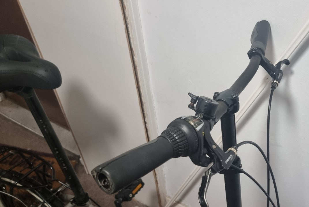 Raleigh Evo 20in Folding Bike Grey/Black Small Flat Bar Rear Rack