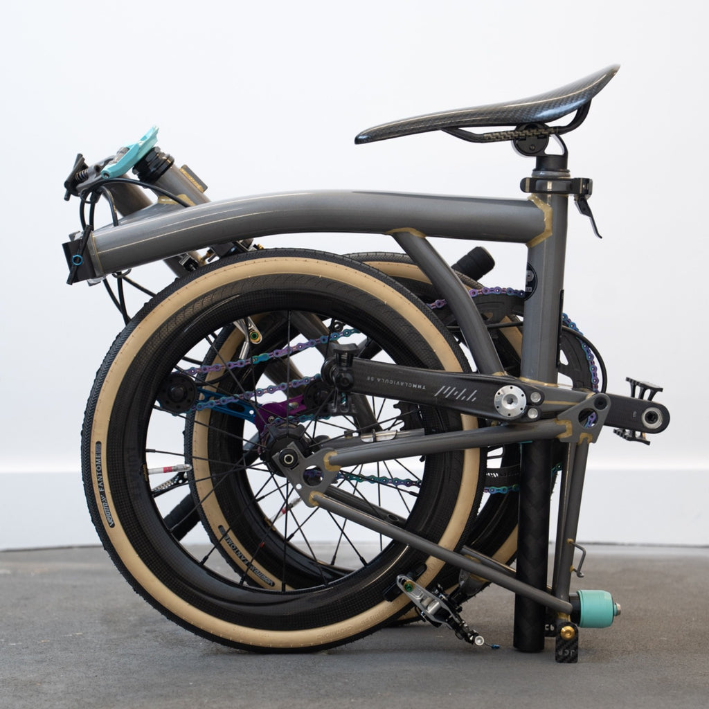 Brompton 7.7kg THM Extralite Ridea NOV SMC JCP 3D Print Ti KCNC Carbon eebrakes