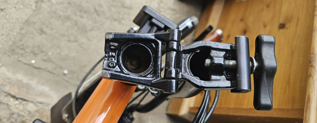 Brompton C Line H6L (6 Speed)  folding bicycle - rare Orange "Black Edition" mod