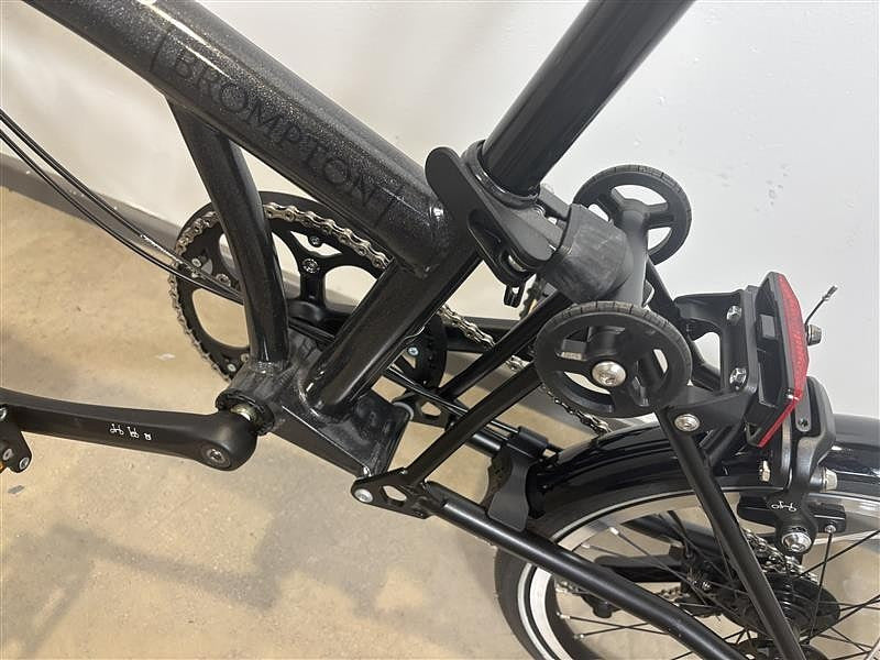 Brompton P Line 4 Speed 2022 Low Handlebar Folding Bike - Midnight Black