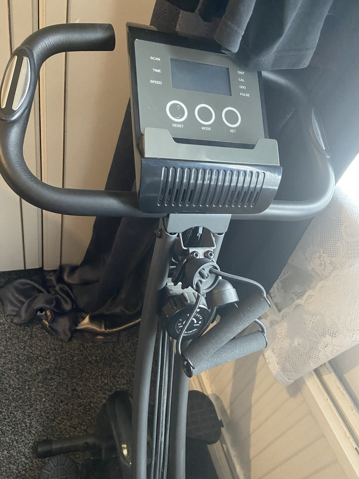 Slim Cycle foldable exercise bike worth over £200. Compact and sturdy