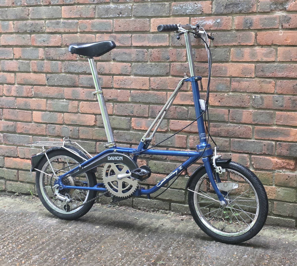 VINTAGE ADULTS DAHON GETAWAY V FOLD UP BIKE (10" WHEELS)