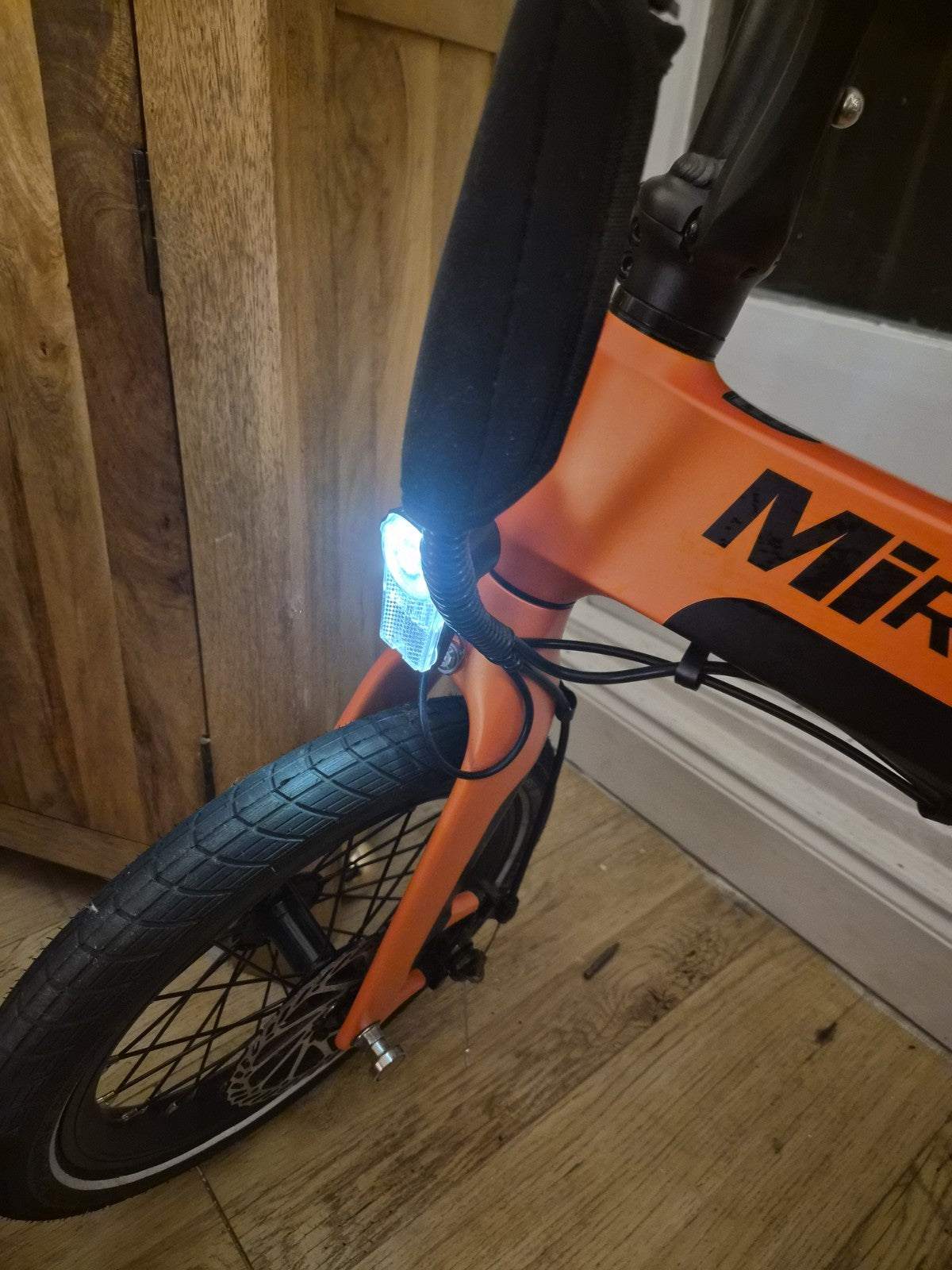 MiRIDER One 16 Folding Bike Orange (Excellent Condition + Extras)