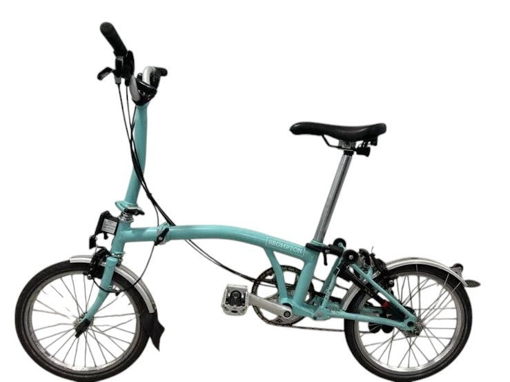 Brompton C Line M6L (6 Speed) folding bicycle - Turkish Green