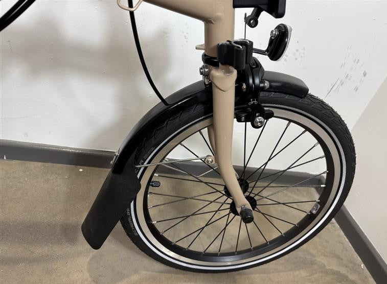 Brompton C Line 6 Speed 2023 High Handlebar Folding Bike - Dune Sand