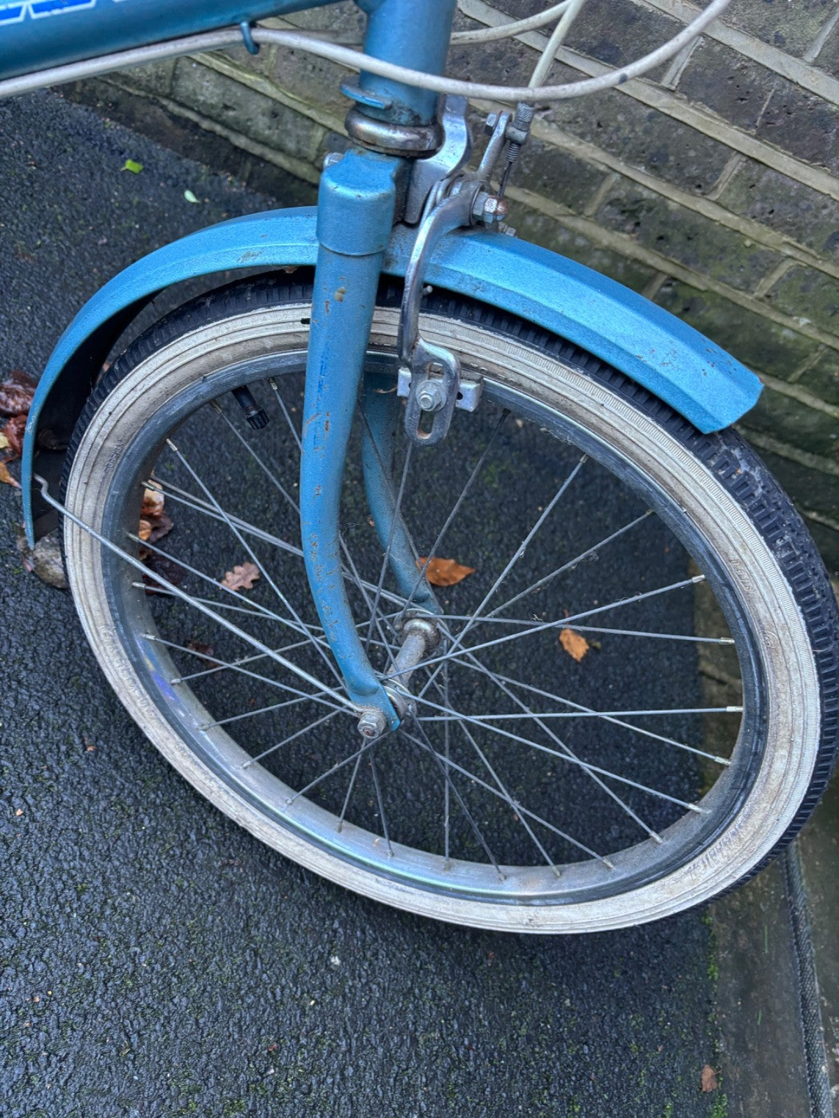 BSA folding bike, used, circa 1960/70, blue