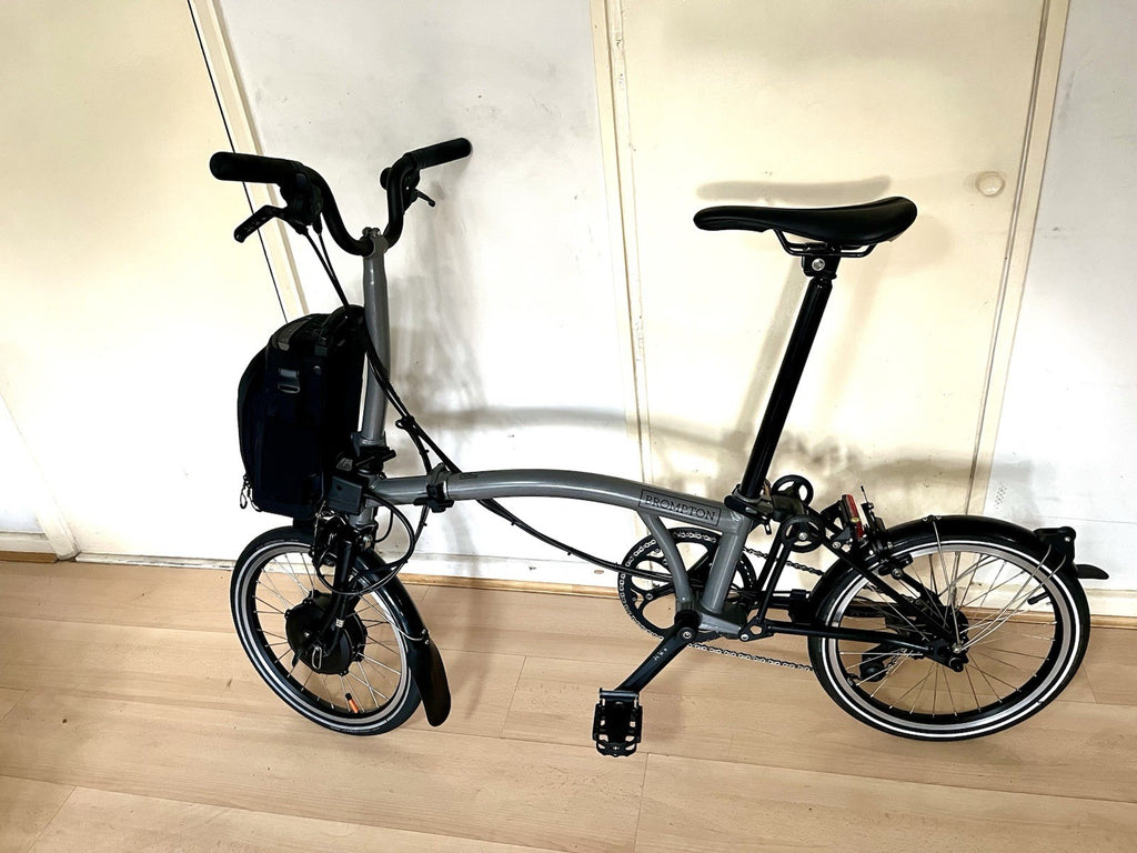 Brompton P Line 4-Speed Folding Bike Storm Grey Lightweight Excellent Condition