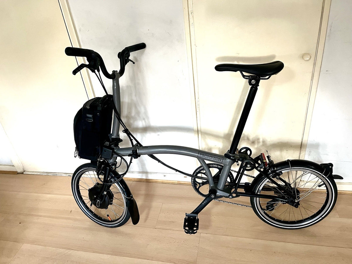 Brompton P Line 4-Speed Folding Bike Storm Grey Lightweight Excellent Condition