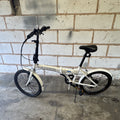 Cross CRF300 20in Folding Bike 6-Speed Shimano Derailleur Grip Shifter White