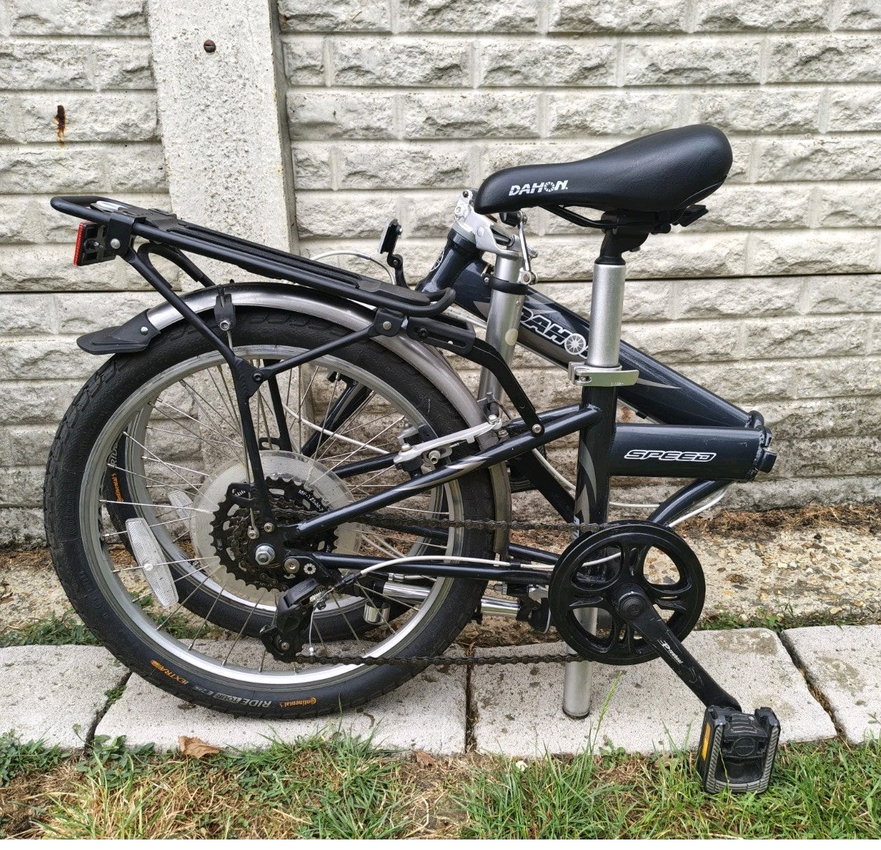 Used Dahon Speed Folding Adult Commuter Bike - 7 Gears Grey Finish
