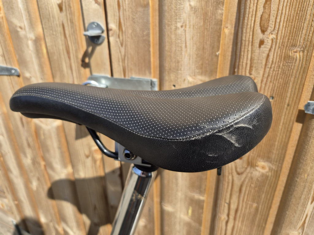 Brompton 16in Folding Bike Blue with Silver Mudguards Headlight Rear Light