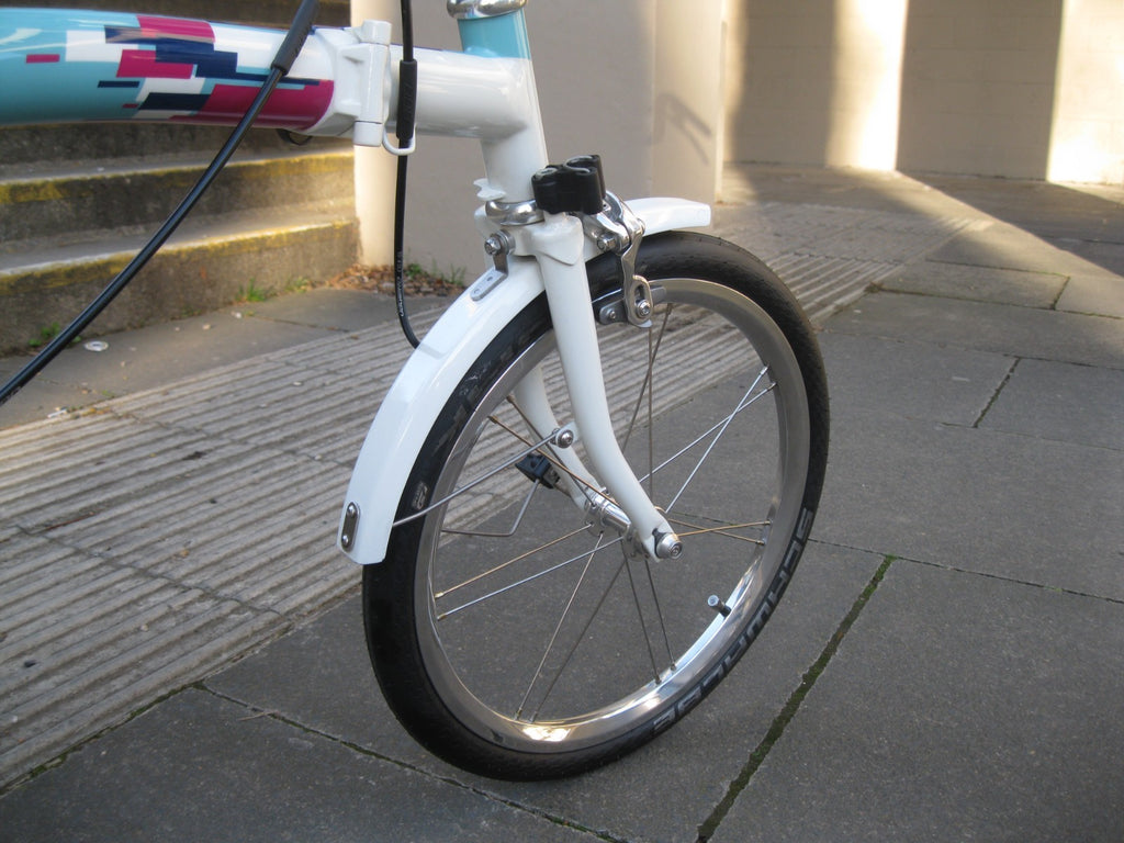 Custom Brompton Folding bike - homage to 1989 Cal look VW Karmann Ghia
