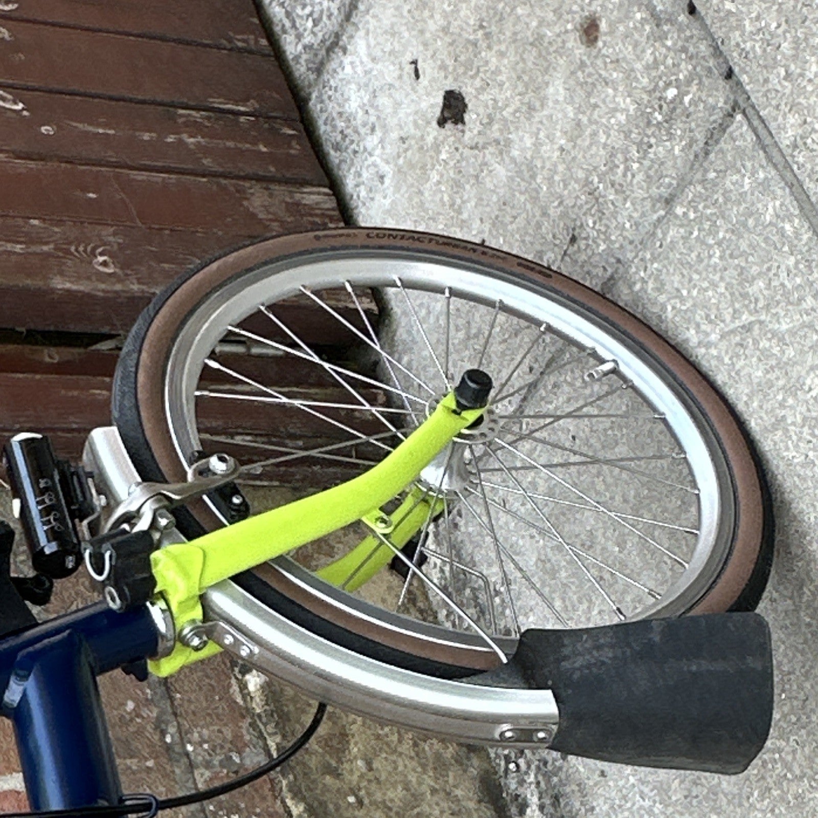 Brompton Folding Bike M3L Blue / Lime 2017
