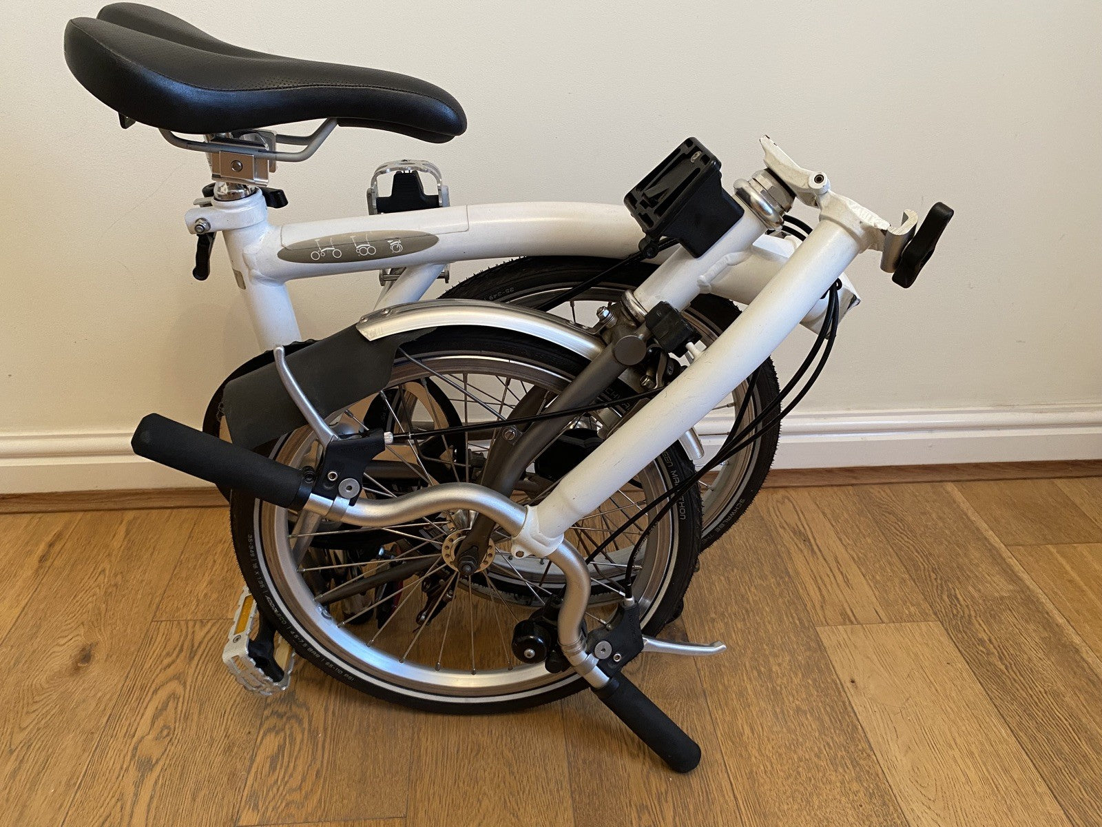 Brompton Superlight S2L-X, titanium fork and rear triangle