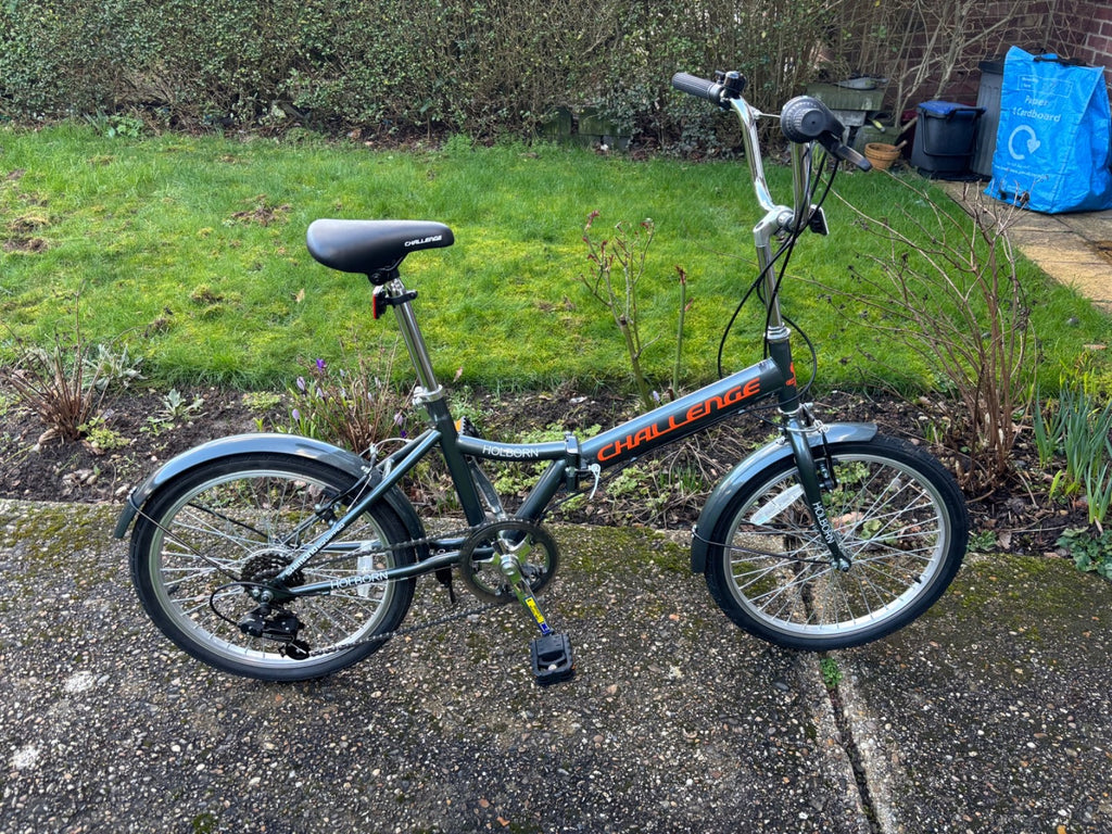 Foldable Unisex Grey Bike - 20 inch Wheel Size