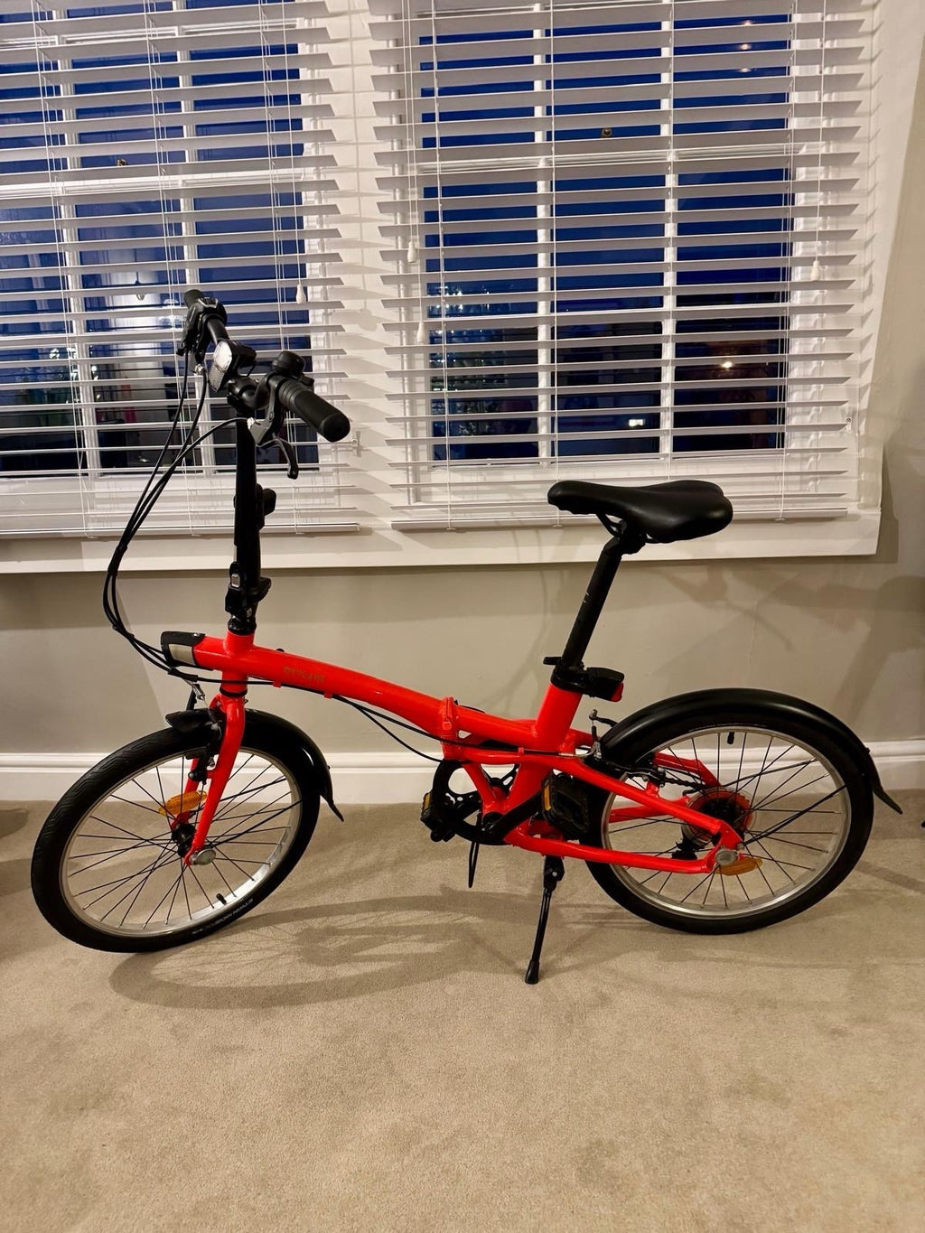 Oxylane Tilt 500 Folding Bike 6 Gears With Cover ,pump & Lock