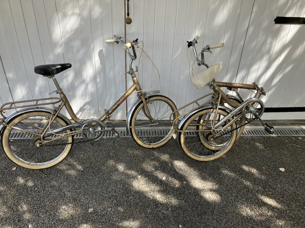 2x Hercules of Nottingham England Folda Folding Bicycles c1970's