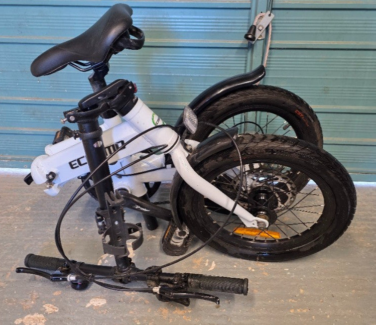 ECOSMO 16" Lightweight Alloy Folding City Bike Bicycle,6 Speeds, Dual Disc brake