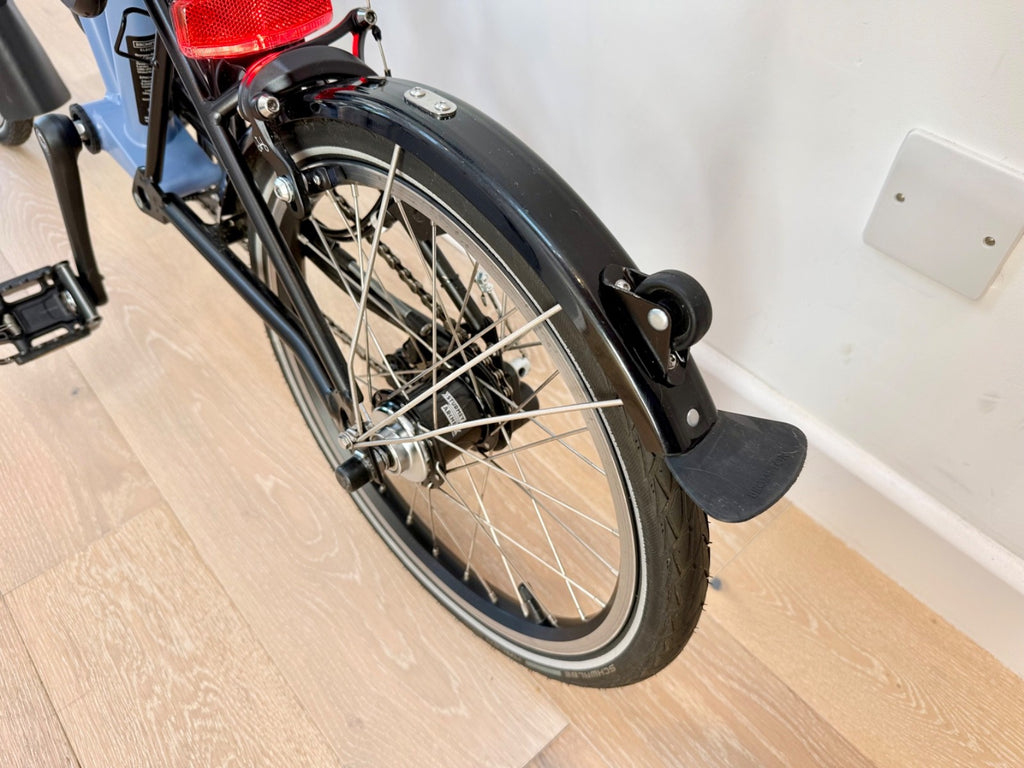 Brompton Electric C Line 6 Speed Folding Bike 2023 - Cloud Blue - RRP £3060 H6L