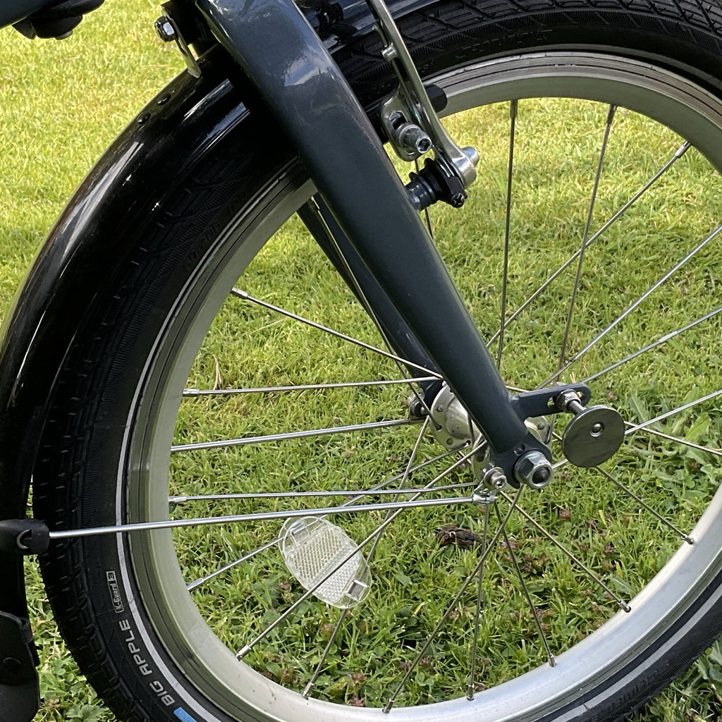 Bickerton Argent 1707 Folding Bike 16in Grey with Mudguards Rear Rack