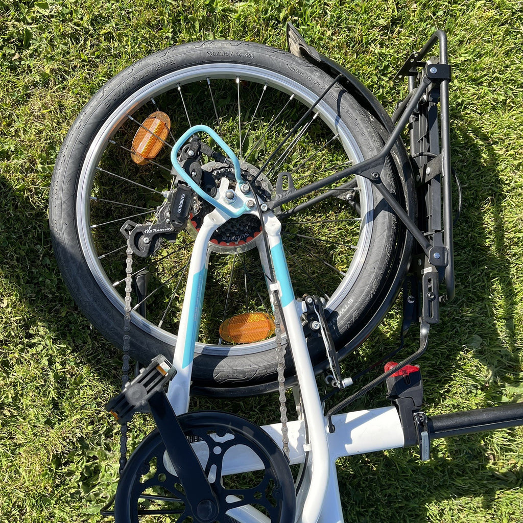 BTwin Tilt 500 lightweight aluminium Folding Bike – White – Great Condition