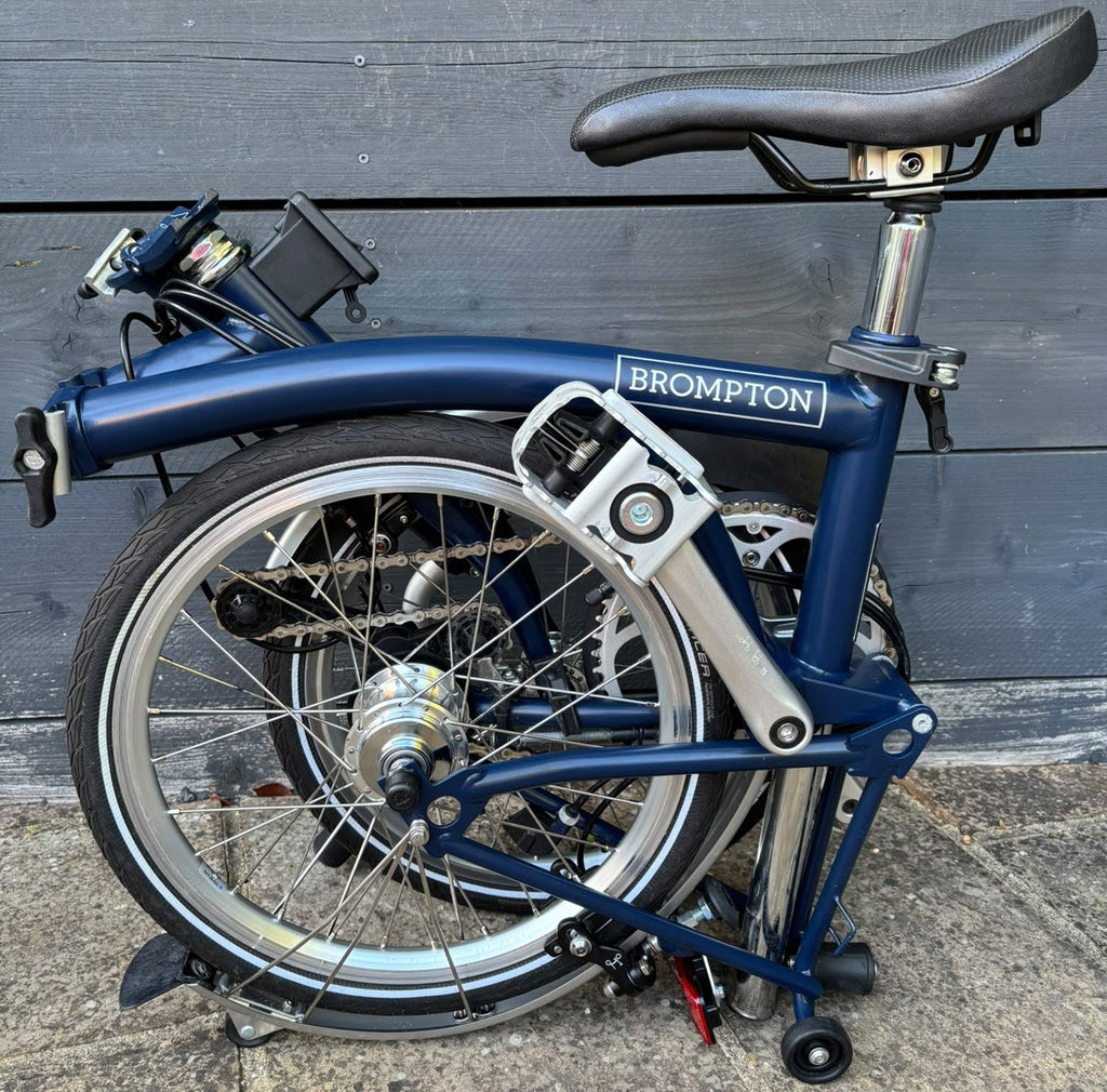 2021 Brompton M6L C Line Folding Bicycle 6 Speed Tempest Blue - Hardly Used