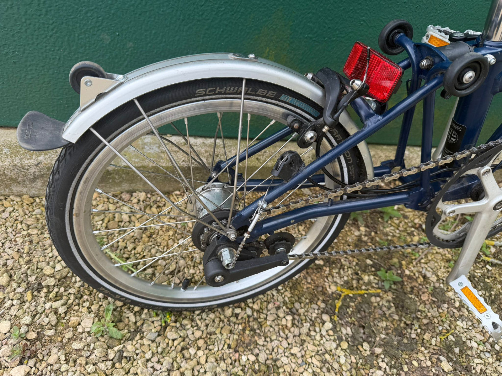 Brompton C Line M3L (3 Speed)  folding bicycle - Tempest  Blue